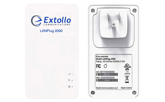 Следуя тем же рекомендациям по дизайну, Extollo LAN Plug 2000 имеет прямоугольный корпус с закругленными углами и полностью покрыт белой матовой поверхностью (не оставляет отпечатков пальцев)